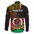 Personalised Vanuatu Unity Day Family Matching Off Shoulder Maxi Dress and Hawaiian Shirt 29 November Coat Of Arms With Flag Style LT14 - Polynesian Pride