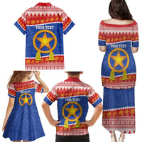 Personalized The Philippines Christmas Family Matching Puletasi and Hawaiian Shirt Pilipinas Parol - Maligayang Pasko! LT14 - Polynesian Pride