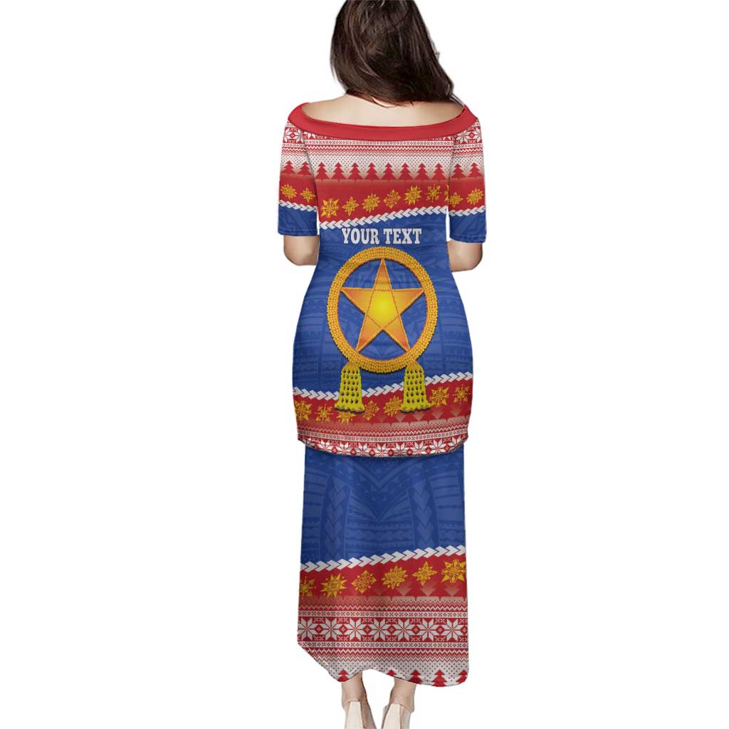 Personalized The Philippines Christmas Family Matching Puletasi and Hawaiian Shirt Pilipinas Parol - Maligayang Pasko! LT14 - Polynesian Pride