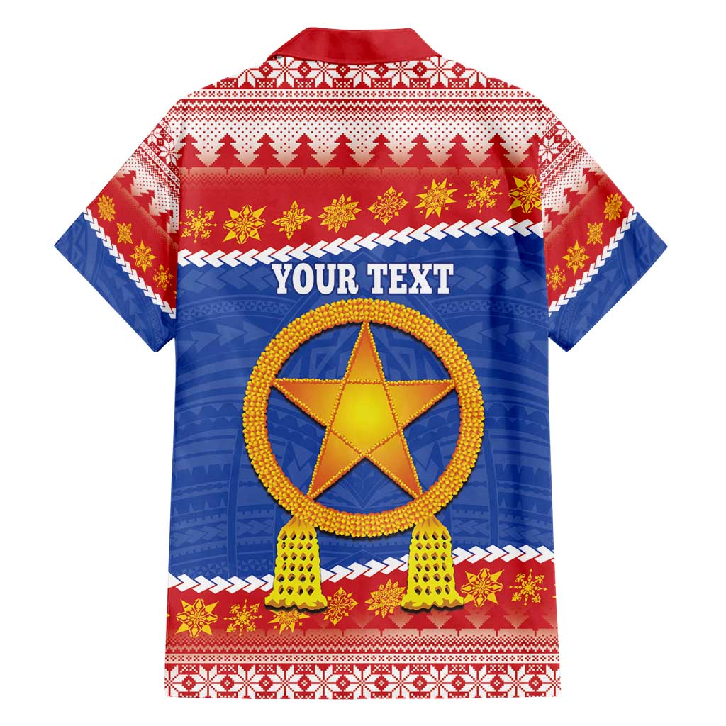 Personalized The Philippines Christmas Family Matching Short Sleeve Bodycon Dress and Hawaiian Shirt Pilipinas Parol - Maligayang Pasko! LT14 - Polynesian Pride