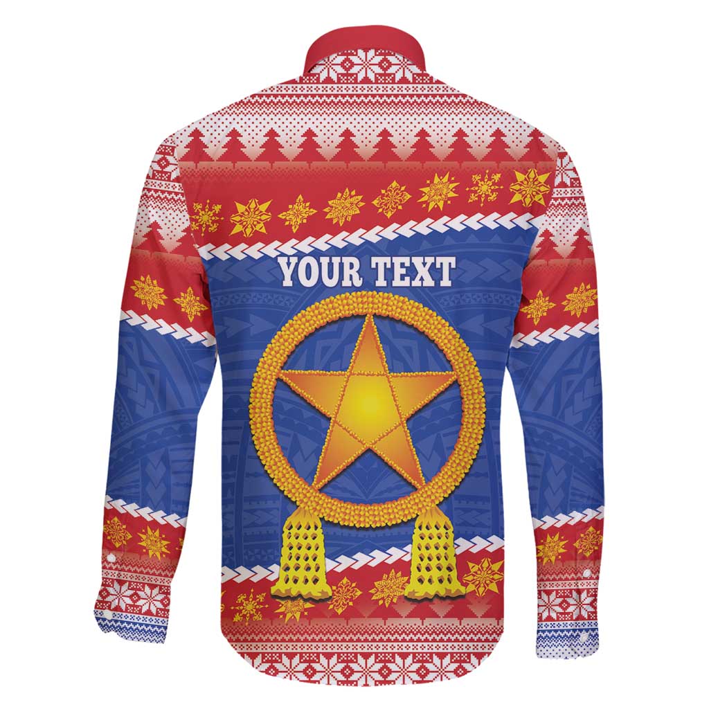 Personalized The Philippines Christmas Family Matching Summer Maxi Dress and Hawaiian Shirt Pilipinas Parol - Maligayang Pasko! LT14 - Polynesian Pride