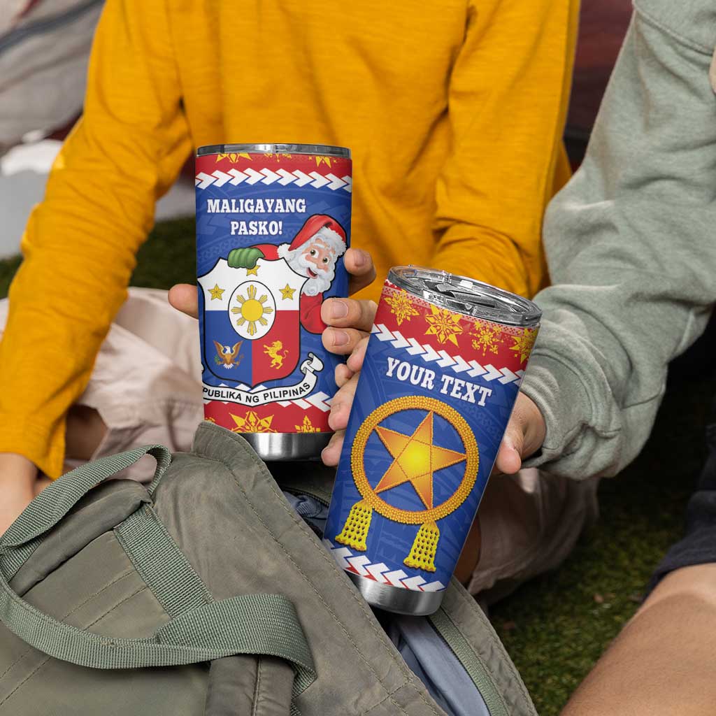 Personalized The Philippines Christmas Tumbler Cup Pilipinas Parol - Maligayang Pasko!