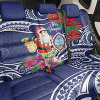 Guam Christmas Back Car Seat Cover Poinsettia With Bougainvillea - Felis Pasgua! LT14 - Polynesian Pride