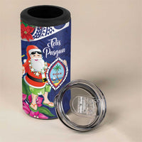 Guam Christmas 4 in 1 Can Cooler Tumbler Poinsettia With Bougainvillea - Felis Pasgua! LT14 - Polynesian Pride