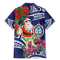 Guam Christmas Family Matching Mermaid Dress and Hawaiian Shirt Poinsettia With Bougainvillea - Felis Pasgua! LT14 - Polynesian Pride