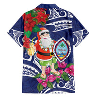 Guam Christmas Family Matching Summer Maxi Dress and Hawaiian Shirt Poinsettia With Bougainvillea - Felis Pasgua! LT14 - Polynesian Pride