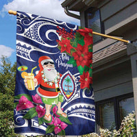 Guam Christmas Garden Flag Poinsettia With Bougainvillea - Felis Pasgua! LT14 - Polynesian Pride
