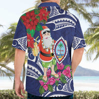 Guam Christmas Hawaiian Shirt Poinsettia With Bougainvillea - Felis Pasgua! LT14 - Polynesian Pride