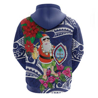 Guam Christmas Hoodie Poinsettia With Bougainvillea - Felis Pasgua! LT14 - Polynesian Pride