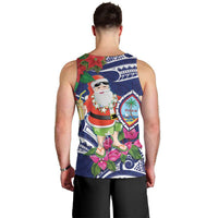 Guam Christmas Men Tank Top Poinsettia With Bougainvillea - Felis Pasgua! LT14 - Polynesian Pride