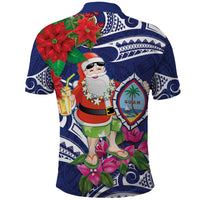Guam Christmas Polo Shirt Poinsettia With Bougainvillea - Felis Pasgua! LT14 - Polynesian Pride