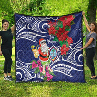 Guam Christmas Quilt Poinsettia With Bougainvillea - Felis Pasgua! LT14 - Polynesian Pride