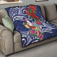 Guam Christmas Quilt Poinsettia With Bougainvillea - Felis Pasgua! LT14 - Polynesian Pride
