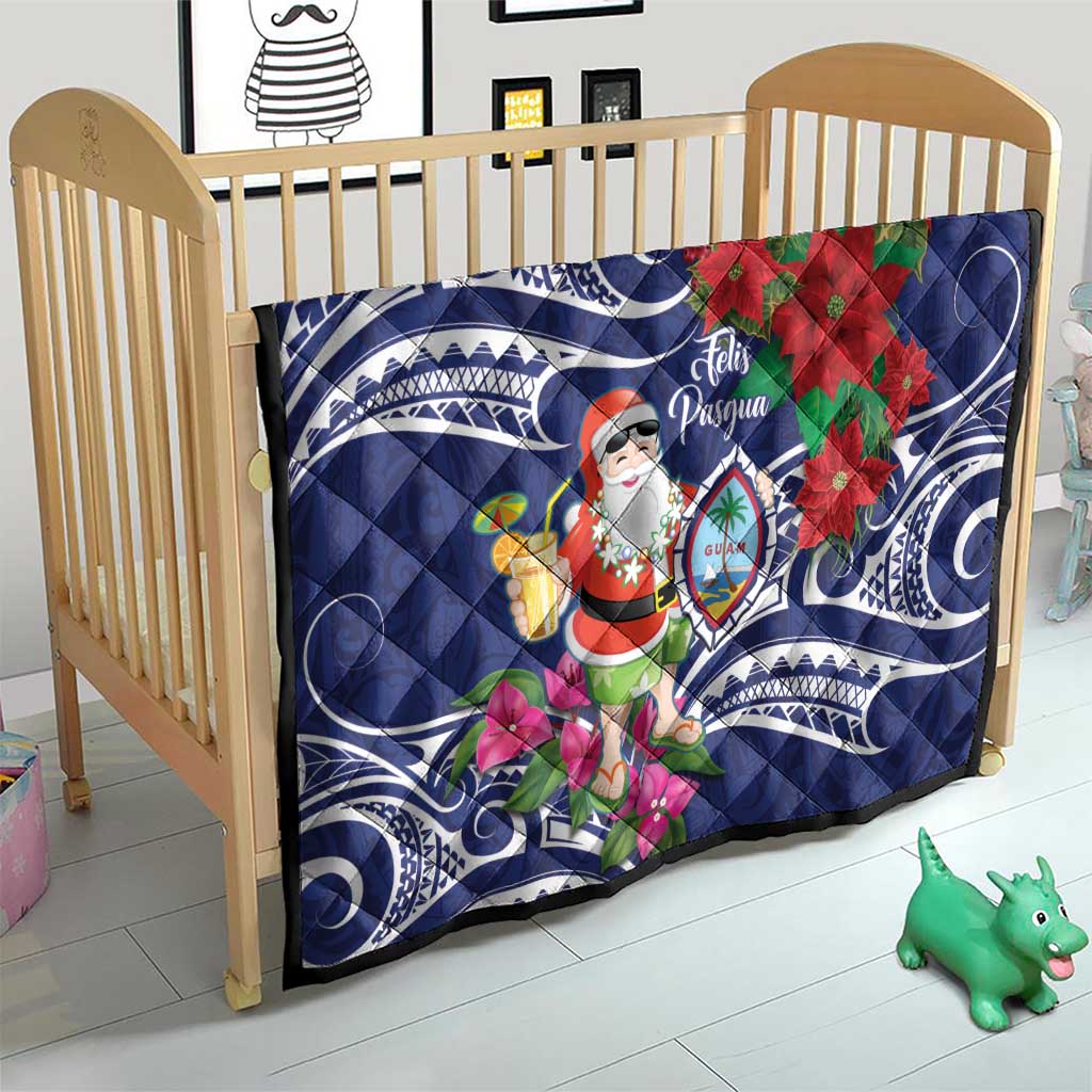 Guam Christmas Quilt Poinsettia With Bougainvillea - Felis Pasgua! LT14 - Polynesian Pride