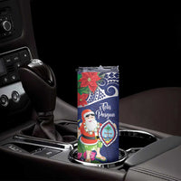Guam Christmas Skinny Tumbler Poinsettia With Bougainvillea - Felis Pasgua! LT14 - Polynesian Pride
