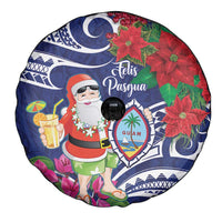 Guam Christmas Spare Tire Cover Poinsettia With Bougainvillea - Felis Pasgua! LT14 - Polynesian Pride