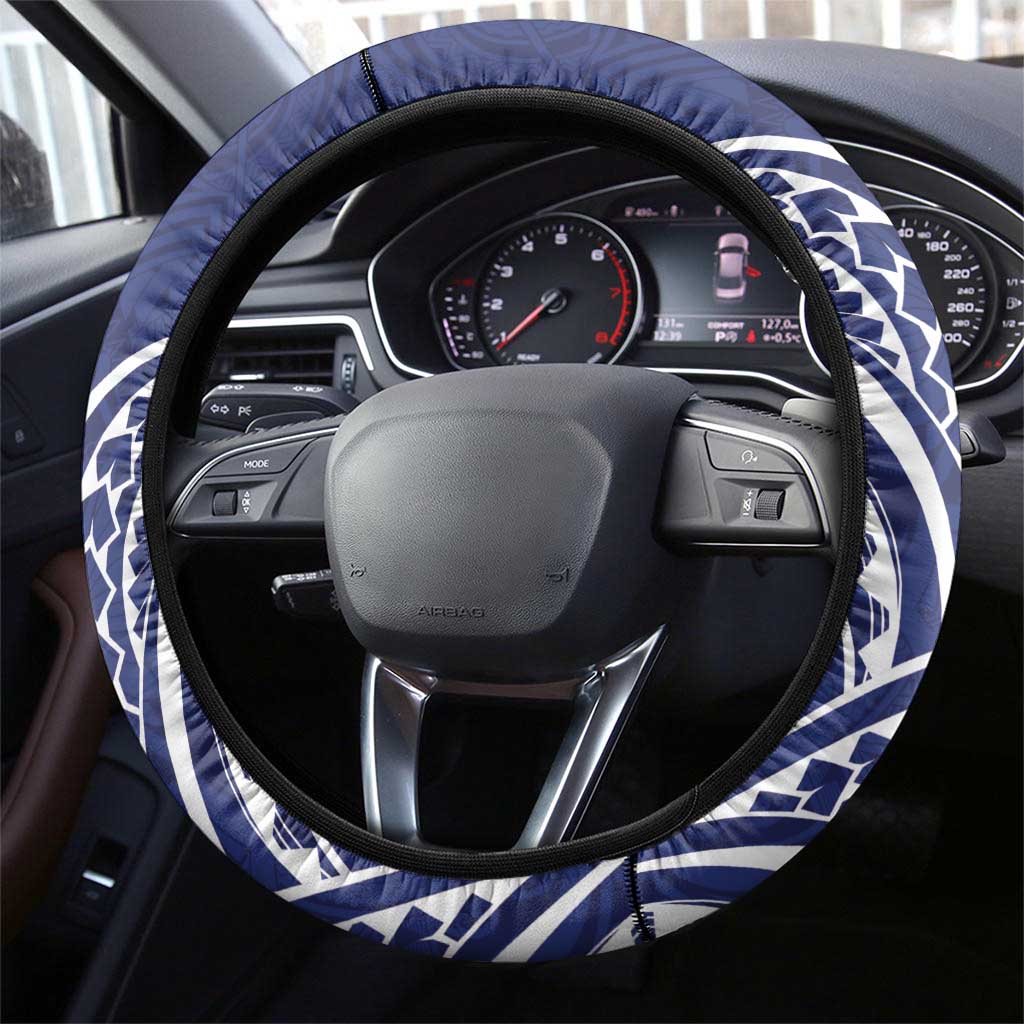Guam Christmas Steering Wheel Cover Poinsettia With Bougainvillea - Felis Pasgua! LT14 - Polynesian Pride