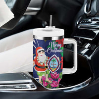 Guam Christmas Tumbler With Handle Poinsettia With Bougainvillea - Felis Pasgua! LT14 - Polynesian Pride