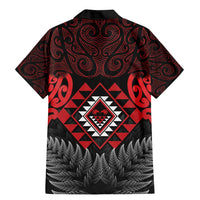 Aotearoa Kiwi Taniko Family Matching Mermaid Dress and Hawaiian Shirt Silver Fern With Maori Koru Pattern LT14 - Polynesian Pride