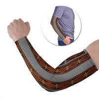 Malo e Lelei Tonga Arm Sleeves Tongan Ngatu Tapa Cloth - Polynesian Pride