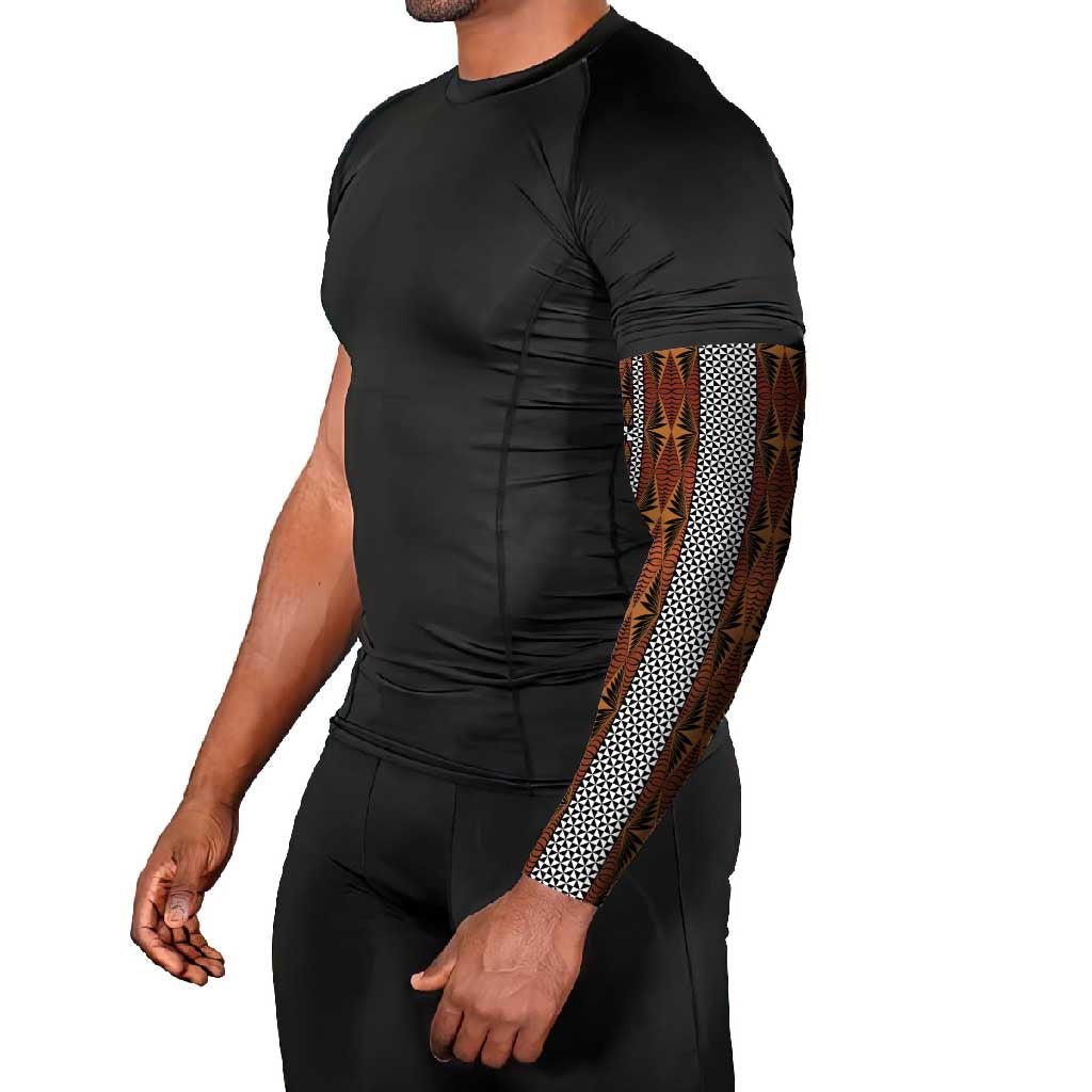 Malo e Lelei Tonga Arm Sleeves Tongan Ngatu Tapa Cloth - Polynesian Pride