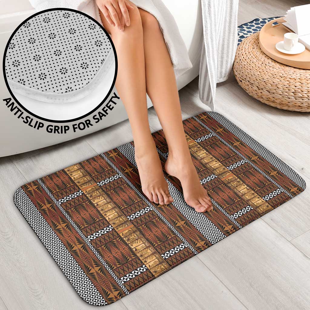 Malo e Lelei Tonga Bathroom Set Tongan Ngatu Tapa Cloth - Polynesian Pride