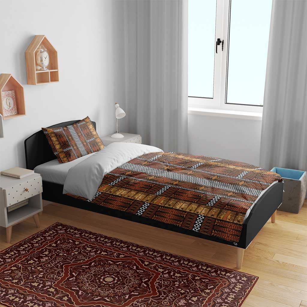 Malo e Lelei Tonga Bedding Set Tongan Ngatu Tapa Cloth - Polynesian Pride