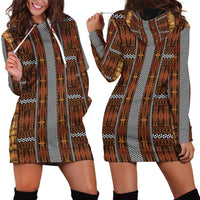 Malo e Lelei Tonga Hoodie Dress Tongan Ngatu Tapa Cloth - Polynesian Pride