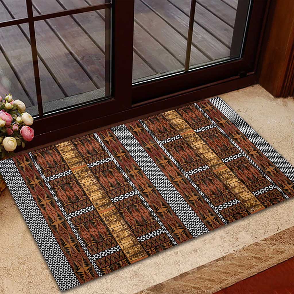 Malo e Lelei Tonga Rubber Doormat Tongan Ngatu Tapa Cloth - Polynesian Pride