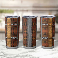 Malo e Lelei Tonga Tumbler Cup Tongan Ngatu Tapa Cloth LT14 - Polynesian Pride