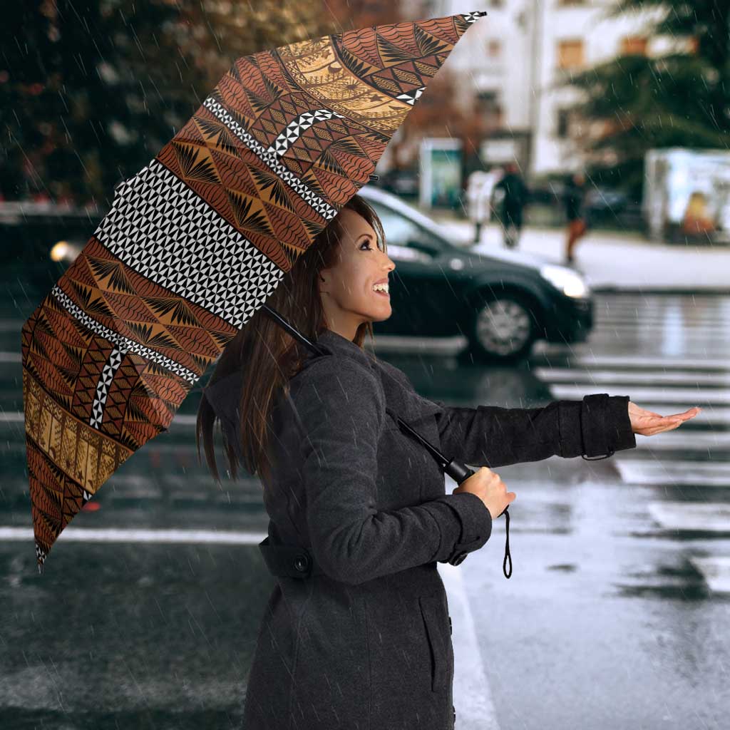 Malo e Lelei Tonga Umbrella Tongan Ngatu Tapa Cloth - Polynesian Pride