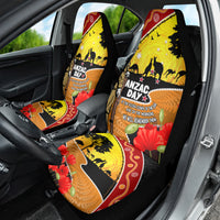 New Zealand And Australia ANZAC Day Car Seat Cover Aboriginal Maori Starring Night Style LT14 - Polynesian Pride