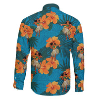 Hawaii Luau Party Family Matching Puletasi and Hawaiian Shirt Dancing Girl Tropical Flowers LT14 - Polynesian Pride