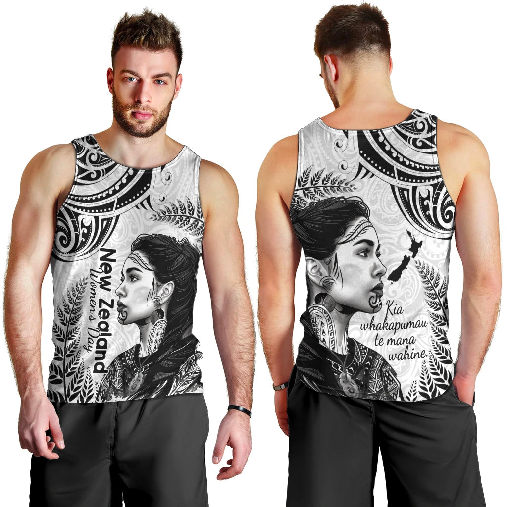New Zealand Women's Day Men Tank Top Aotearoa Kia Whakapumau Te Mana Wahine LT14 - Polynesian Pride