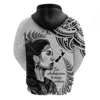 New Zealand Women's Day Zip Hoodie Aotearoa Kia Whakapumau Te Mana Wahine LT14 - Polynesian Pride