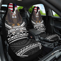 Talofa American Samoa Flag Day Car Seat Cover Bald Eagle Polynesian Tattoo LT14 One Size Black - Polynesian Pride