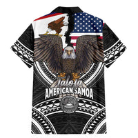 Talofa American Samoa Flag Day Family Matching Mermaid Dress and Hawaiian Shirt Bald Eagle Polynesian Tattoo LT14 - Polynesian Pride