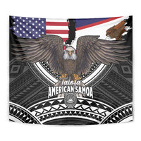 Talofa American Samoa Flag Day Tapestry Bald Eagle Polynesian Tattoo