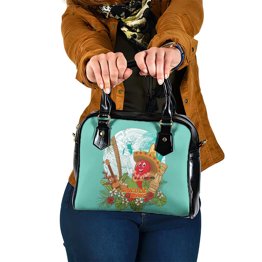 Hawaii Cinco de Mayo Shoulder Handbag Chili Pepper Hula Girl Tropical Vibes