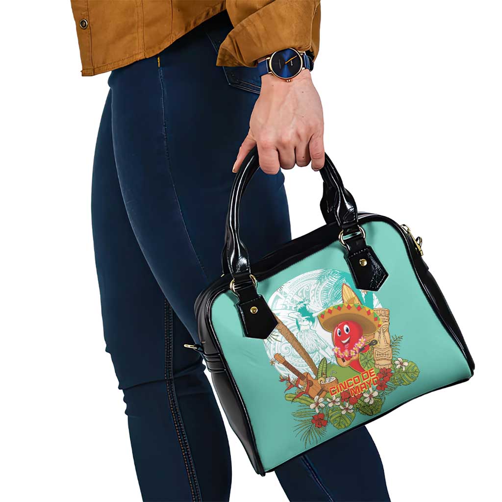 Hawaii Cinco de Mayo Shoulder Handbag Chili Pepper Hula Girl Tropical Vibes