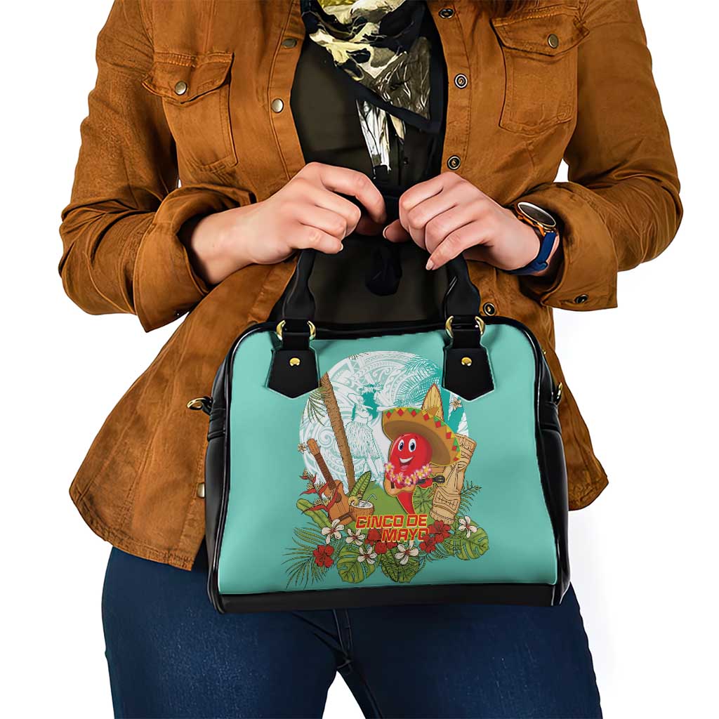 Hawaii Cinco de Mayo Shoulder Handbag Chili Pepper Hula Girl Tropical Vibes