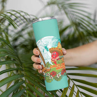 Hawaii Cinco de Mayo Skinny Tumbler Chili Pepper Hula Girl Tropical Vibes LT14 - Polynesian Pride