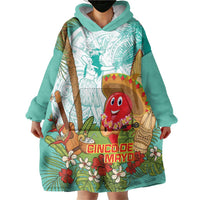 Hawaii Cinco de Mayo Wearable Blanket Hoodie Chili Pepper Hula Girl Tropical Vibes LT14 - Polynesian Pride