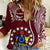 June 15 Mangaia Gospel Day Mangaia Cook Islands Women Casual Shirt Maroon Version LT14 Female Maroon - Polynesian Pride