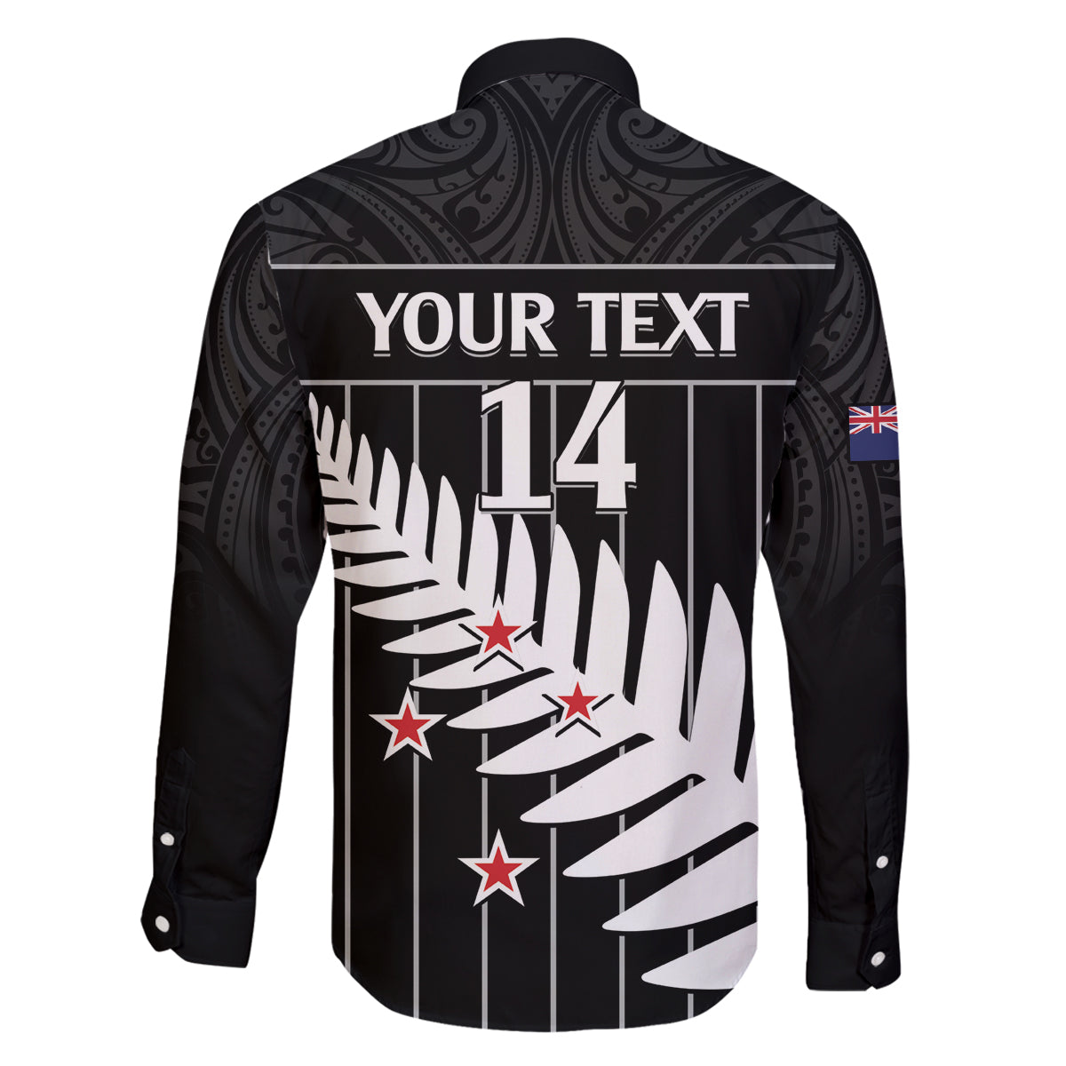 Custom New Zealand Silver Fern Cricket Family Matching Off Shoulder Maxi Dress and Hawaiian Shirt Aotearoa Maori Go Black Cap LT14 - Polynesian Pride