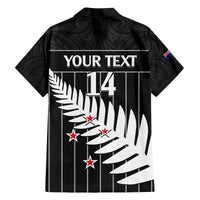 Custom New Zealand Silver Fern Cricket Family Matching Tank Maxi Dress and Hawaiian Shirt Aotearoa Maori Go Black Cap LT14 - Polynesian Pride