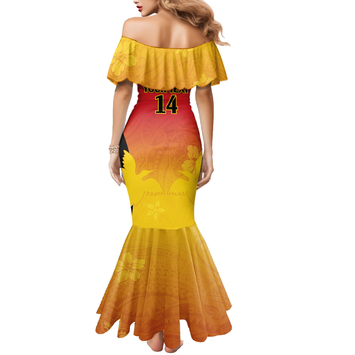 Custom Papua New Guinea Cricket Family Matching Mermaid Dress and Hawaiian Shirt 2024 Go PNG LT14 - Polynesian Pride