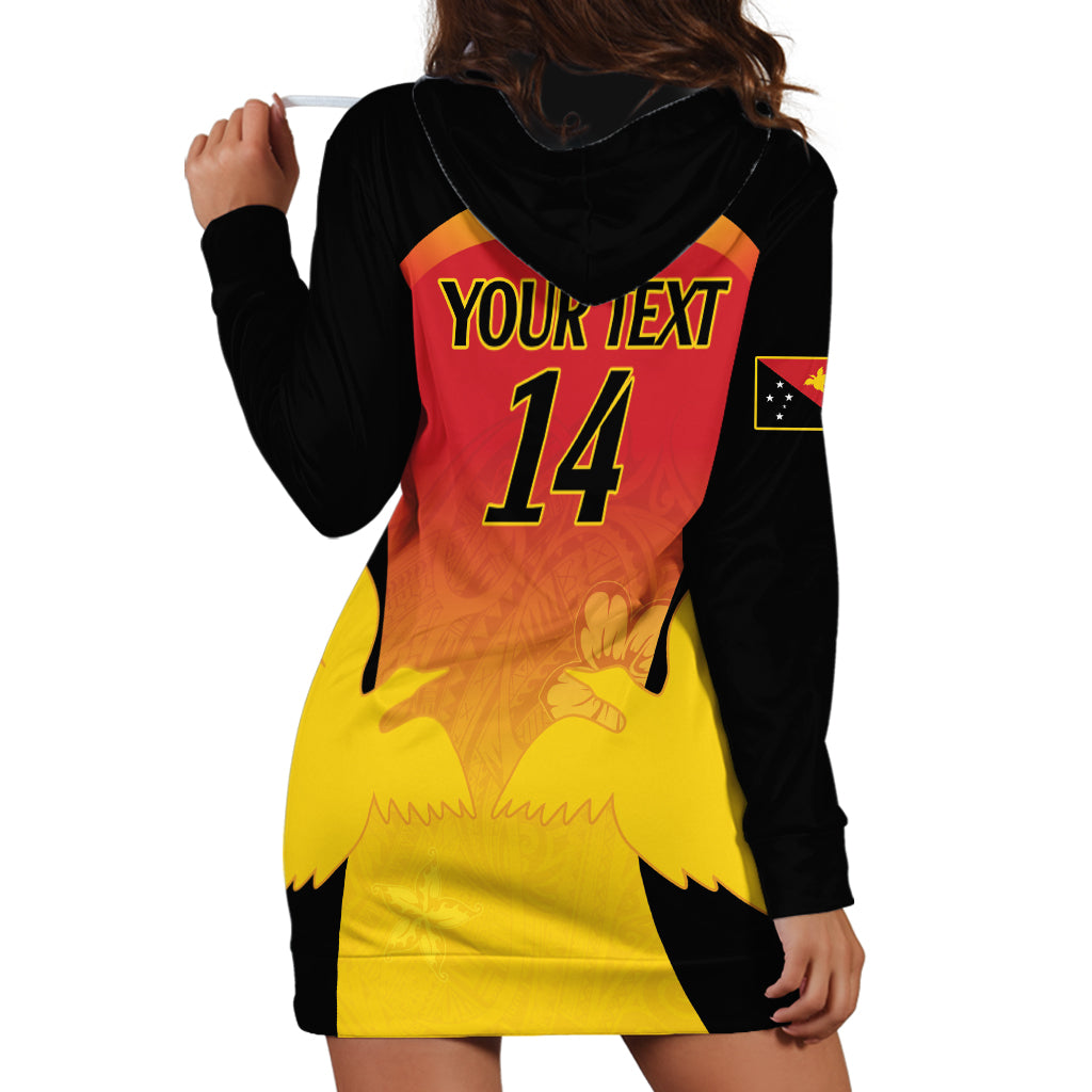 Custom Papua New Guinea Cricket Hoodie Dress 2024 Go PNG LT14 - Polynesian Pride