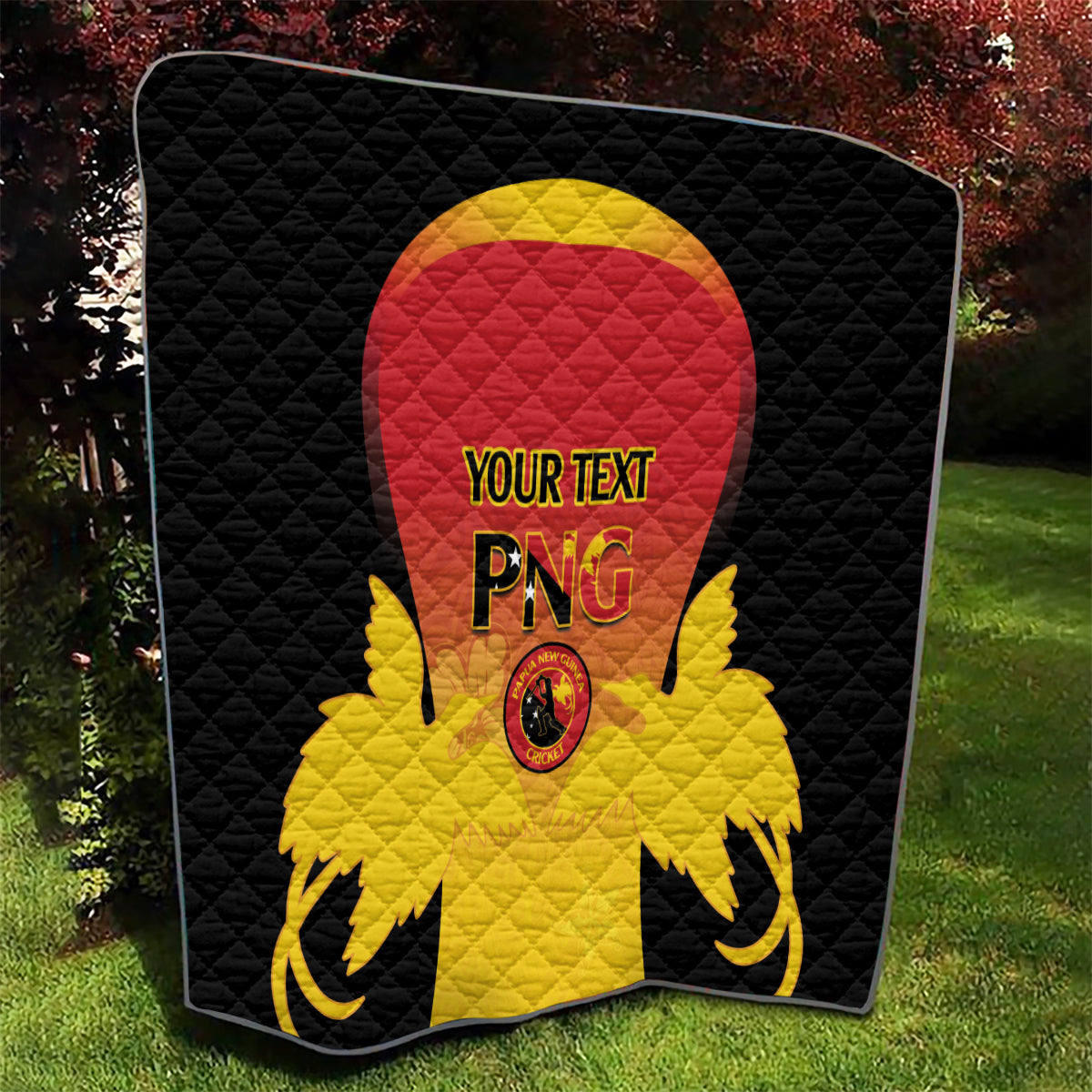 Custom Papua New Guinea Cricket Quilt 2024 Go PNG LT14 - Polynesian Pride