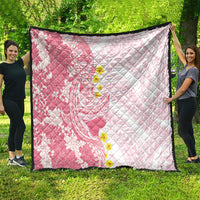 Pink Hawaii Shark Tattoo Quilt Puakenikeni Lei Plumeria Polynesian Pattern
